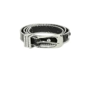 ICHI riem IABENEDICTE met strass zwart