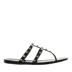 Valentino Garavani Slippers & Mules – Thong Summer Rockstud in zwart