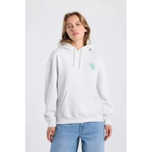 America Today hoodie met backprint lichtgrijs