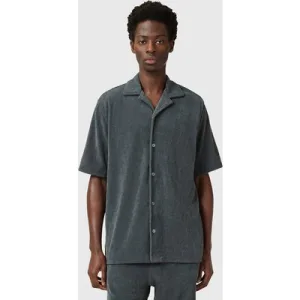 AllSaints Felix Ss Shirt Pitched Blue