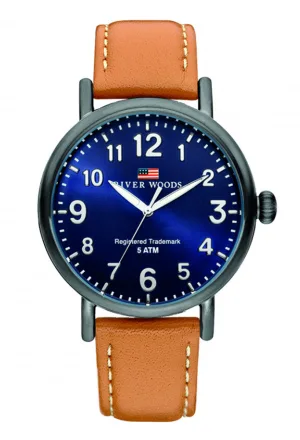River Woods Sacramento herenhorloge Bruin RW420014