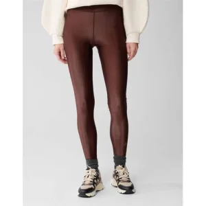 Shoeby high waist legging LM-SB SHINY bruin