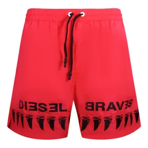 Diesel Shark Tooth Design Brave rode zwemshort