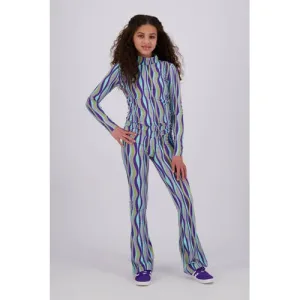 Raizzed top met col paars