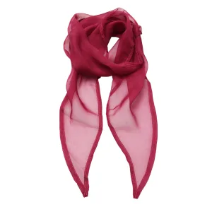Premier Dames/vrouwenwerk Chiffon Formele Sjaal (Heet Roze)
