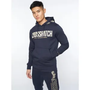 Men’s Crosshatch Doddington Hoodie in Blue
