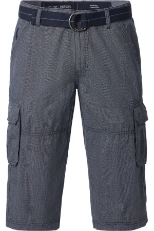 Casa Moda Driekwart broek blauw, Effen