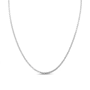 Luxenter 925 sterling zilveren ketting met gerhodineerde afwerking