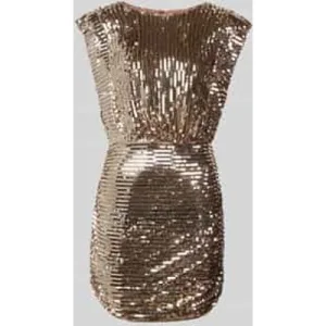 Boss Orange Smalle cocktailjurk met pailletten, model ‘C_DILLANA’