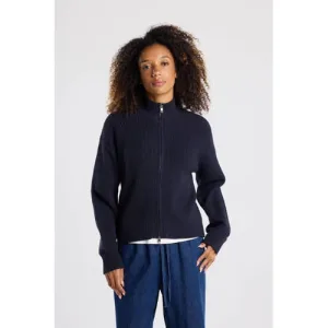 America Today gebreid vest donkerblauw