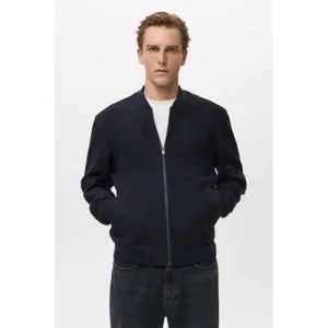 Mango Man tussenjas blauw