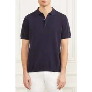 GUESS Formal Performance Smart Polo Shirt Blue