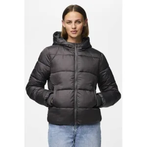 PIECES gewatteerde jas bruin