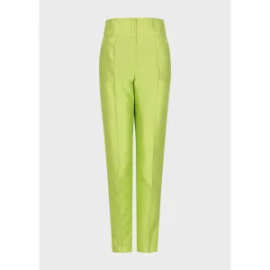 Emporio Armani-broek voor dames in Limoengroen
