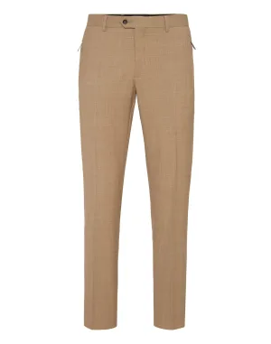 Wide Leg Wool Trousers