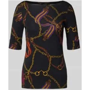 Lauren Ralph Lauren T-shirt in all-over look, model ‘JUDY’