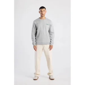 America Today sweater met backprint grijs