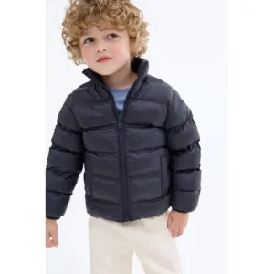 Mango Kids gewatteerde jas marine