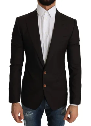 Dolce & Gabbana Heren Bruin Wollen SICILIA Jasje Jasje Blazer