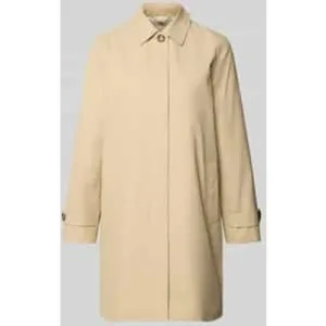 Gant Lange jas met blinde knoopsluiting en mouwtrensjes