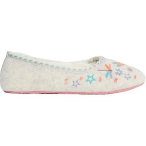 White Stuff Embroidered Dragonfly Ballet Ivory Multi