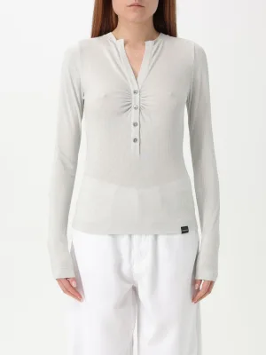 Lange Mouwen V-hals Gebreide Top