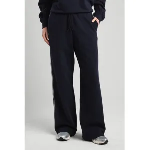 America Today regular waist casual broek donkerblauw