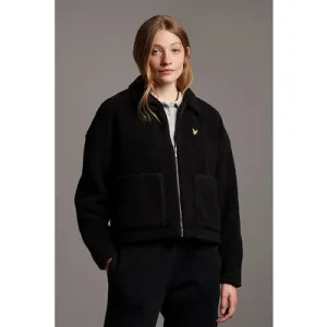 Lyle & Scott Shearling Jacket Jet Black