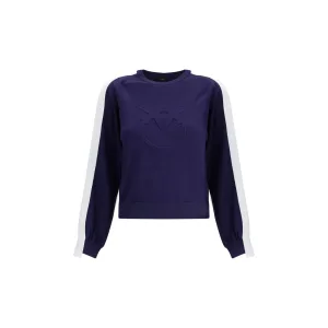 Korte Gebreide Trui met Geperst Logo