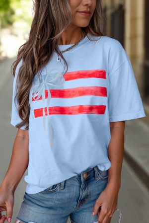 Aquarel Vlag Strik T-shirt
