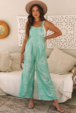 Wijde Been Bloemen Jumpsuit