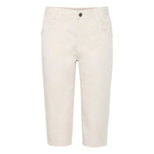 Hoge taille straight capri jeans voor vrouwen Pulz Jeans Evelyn