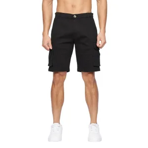 Crosshatch Heren Frentons Cargo Korte Broek (Zwart)