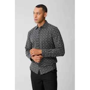 Shoeby regular casual overhemd zwart