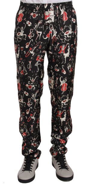 Muziekprint Broek Pt0846