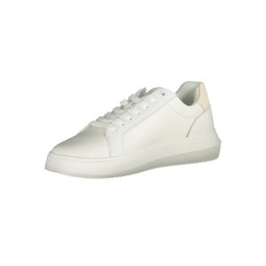 Platform Sneaker Leer Wit Kw0kw00327