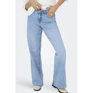 JDY wide leg jeans light blue denim
