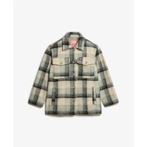 Dikke ongevoerde blouse vrouw Superdry