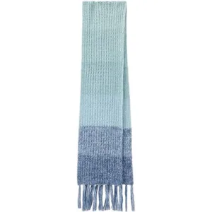 White Stuff Knitted Ombre Scarf Blue Multi
