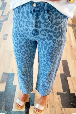 Leopardprint Relaxed Jeans