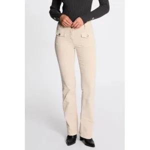 Morgan flared regular waist casual broek ecru