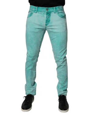 Slim Fit Acid Wash Jeans