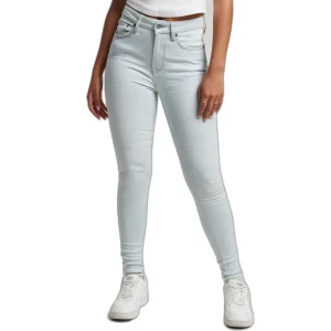 Dames skinny jeans met hoge taille in biologisch katoen Superdry