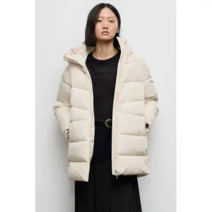 Mango gewatteerde jas ecru