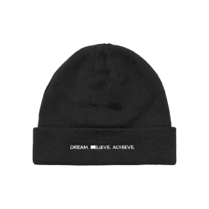 Dikke gebreide muts voor dames Mister Tee Dream Believe Achieve