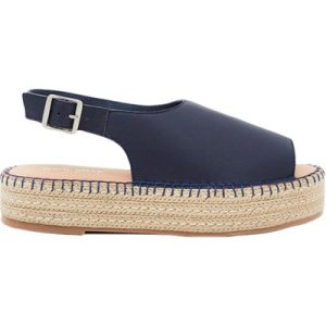 White Stuff Roxanne Leather Flatform Dark Navy