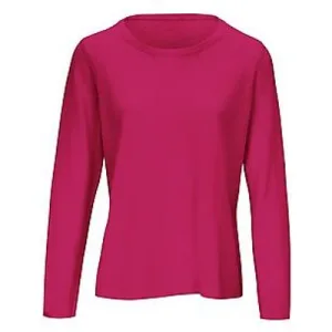 Trui scheerwol en kasjmier ronde hals Van Peter Hahn pink