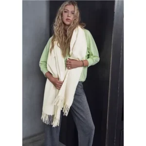 Street One Studio Dames Gezellige sjaal met structuur in Wit