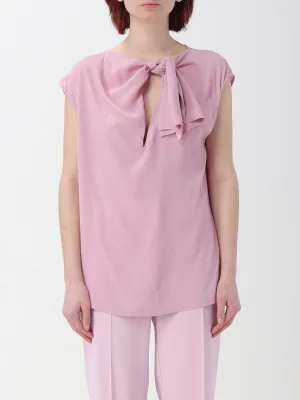 Blouse met strikdetail en sleutelgat