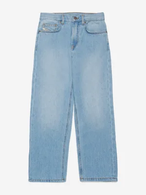 Jongen 2001 Relaxed Jeans in Blauw